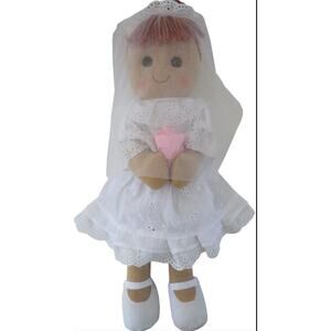 Powell Craft England Bride Cloth Rag Doll Bridal Wedding Veil